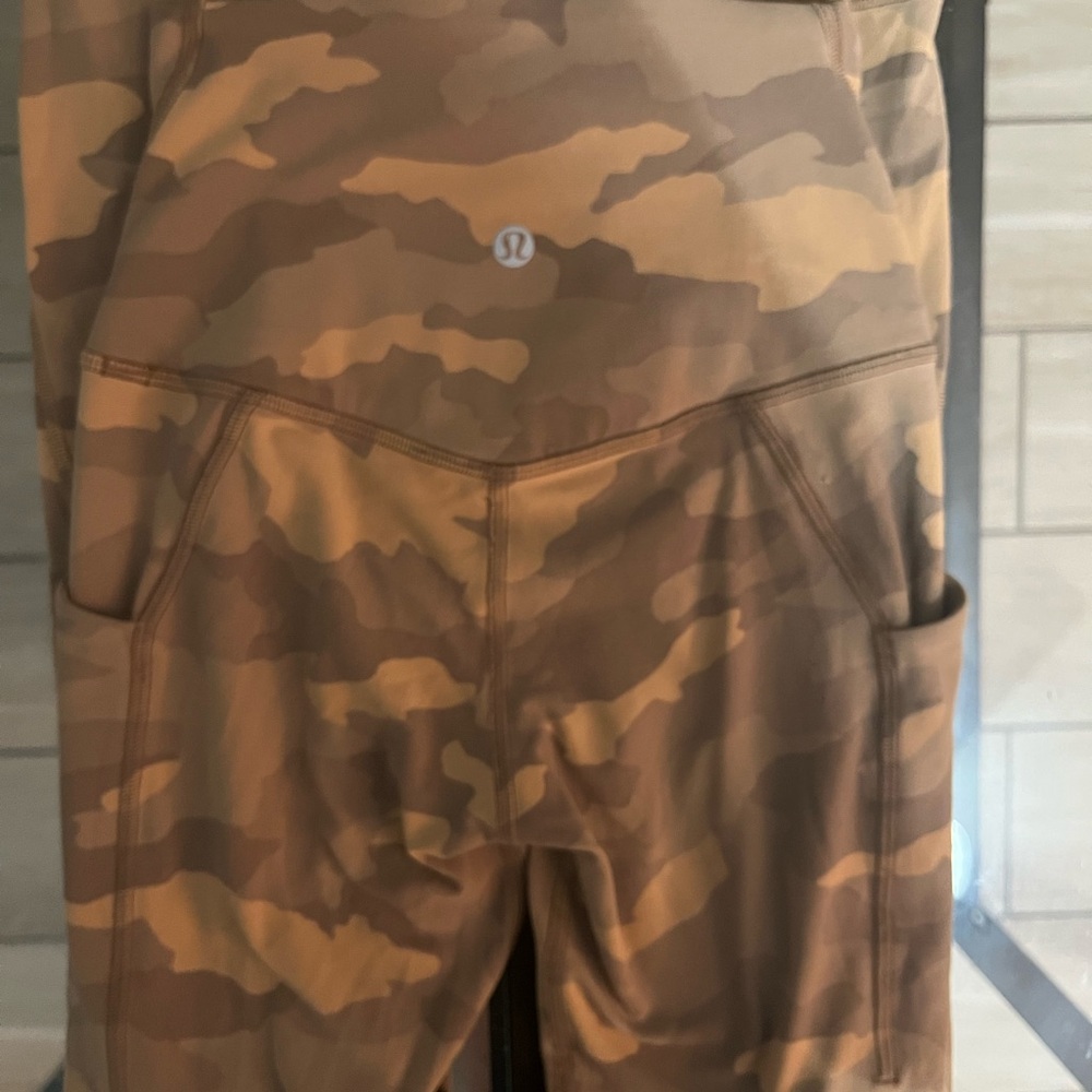 Lululemon Brown Tan Leggings Performance Wear